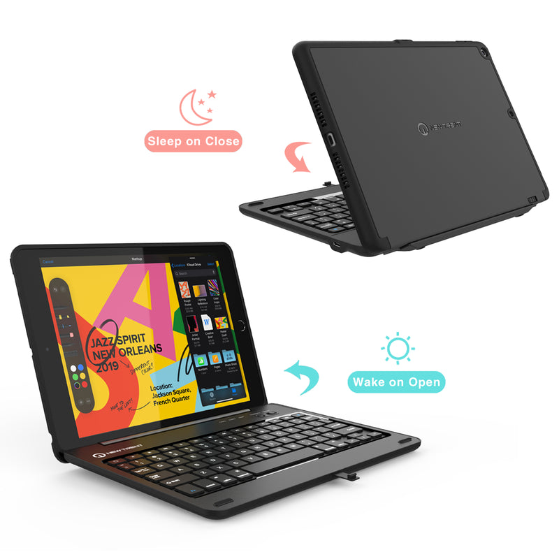 iPad 10.2" 9th Generation (2020) Detachable Rugged Keyboard Case, NT52B